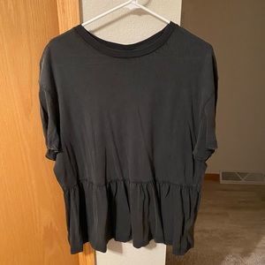 Womens H&M peplum top tee